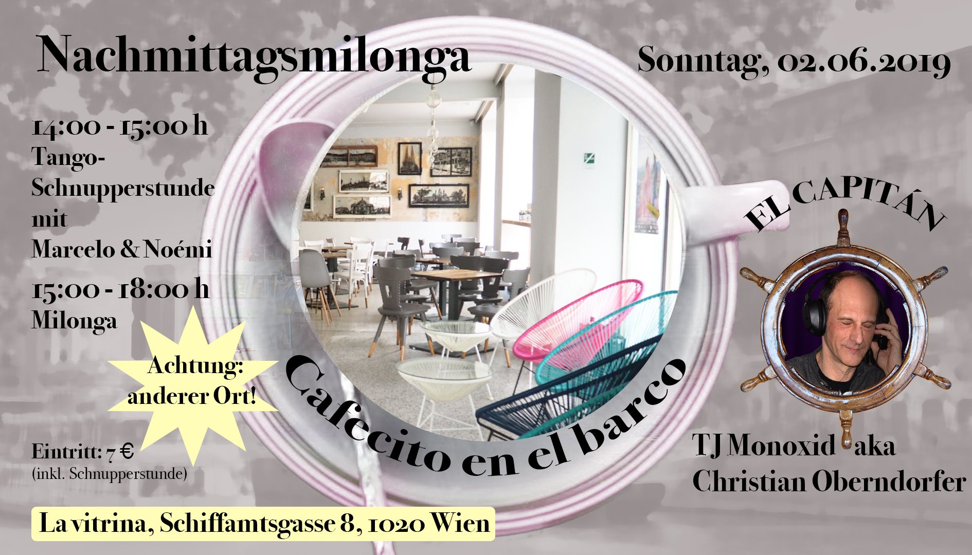 Nachmittagsmilonga: Cafecito en el barco