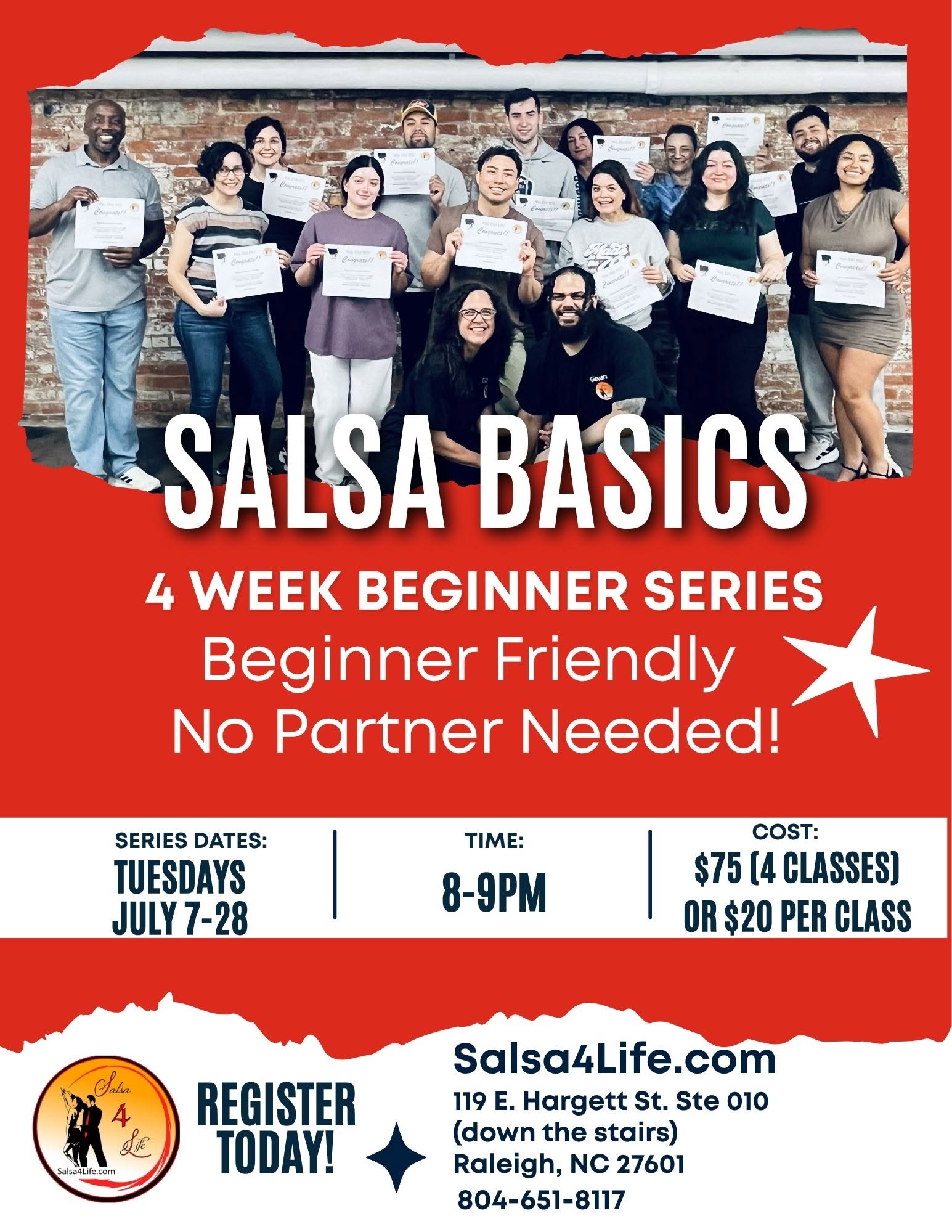 Salsa Basics I 4 week series I Tuesdays