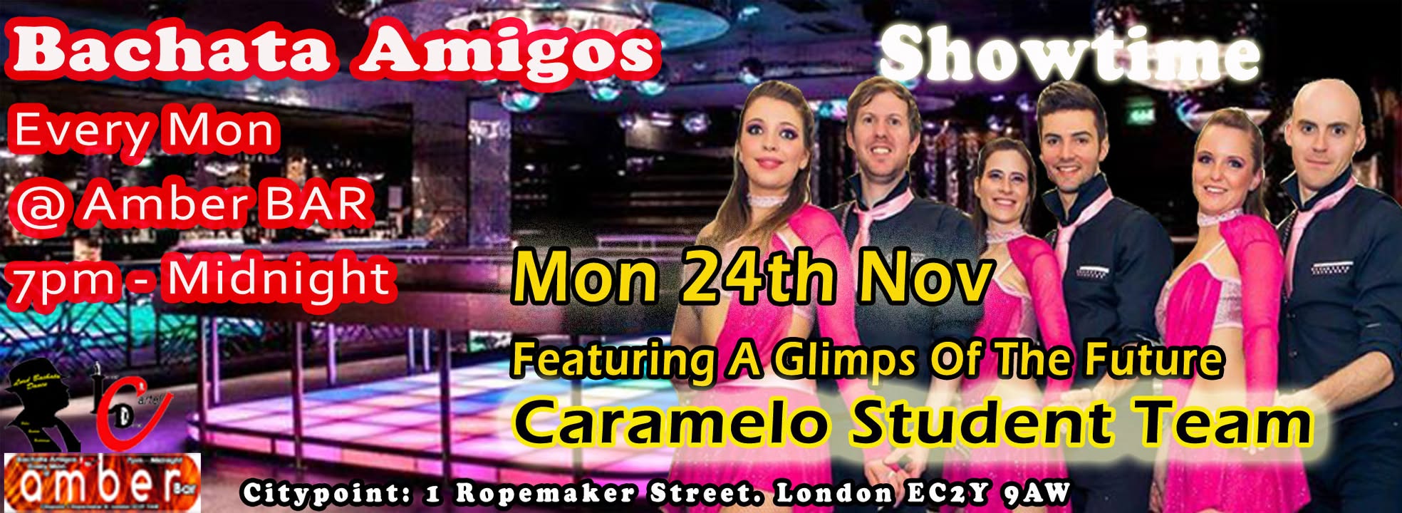 Bachata Amigos Continues @ Amber Bar Every Monday