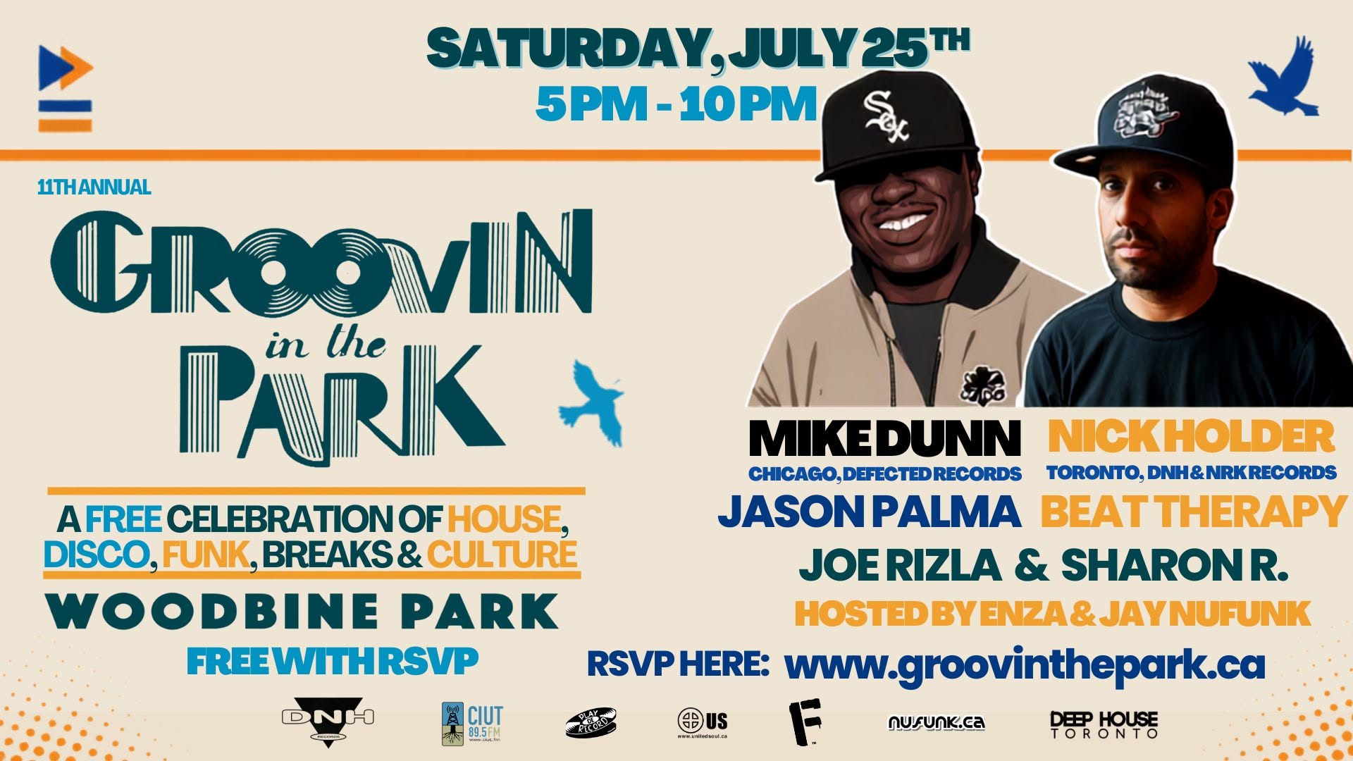 11th Annual Groovin' in the Park - Saturday FREE RSVP