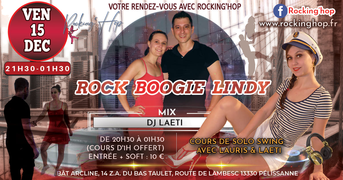 Soirée Rock-Boogie-Lindy Vendredi 15 décembre