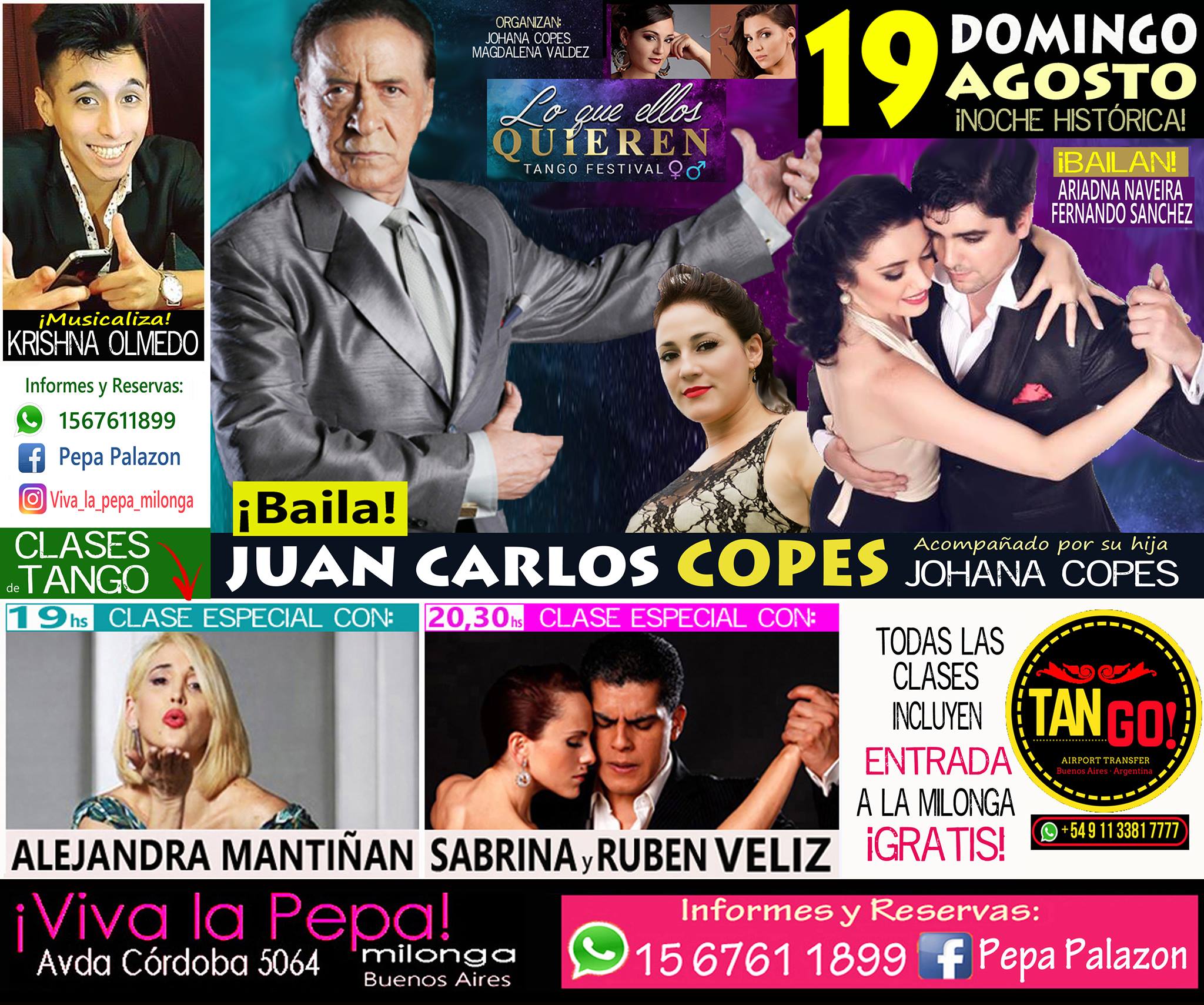 Este Domingo 19 8 baila JUAN Carlos COPES en Viva La Pepa!