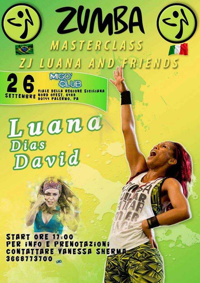 26 SETTEMBRE MIGO' ZJ LUANA DIAS MASTER CLASS & FRIENDS
