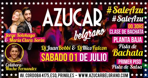 Descuento Sábado 01 07 Azúcar Pista de Bachata - Poné asistiré
