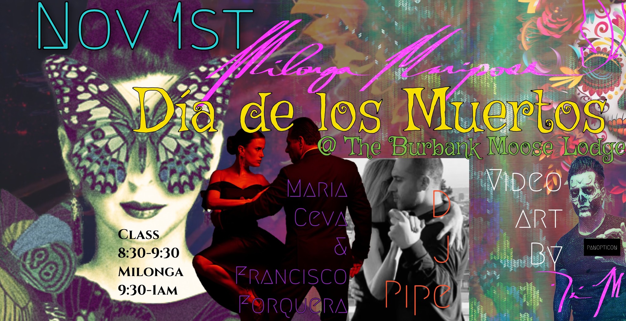 Milonga Mariposa Celebrating Dia De Los Muertos