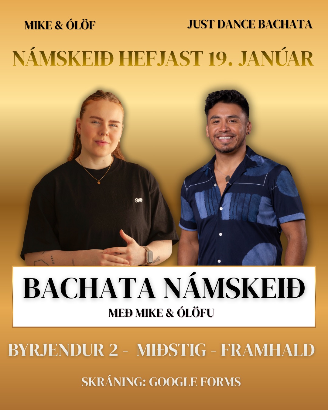 BACHATA NÁMSKEIÐ