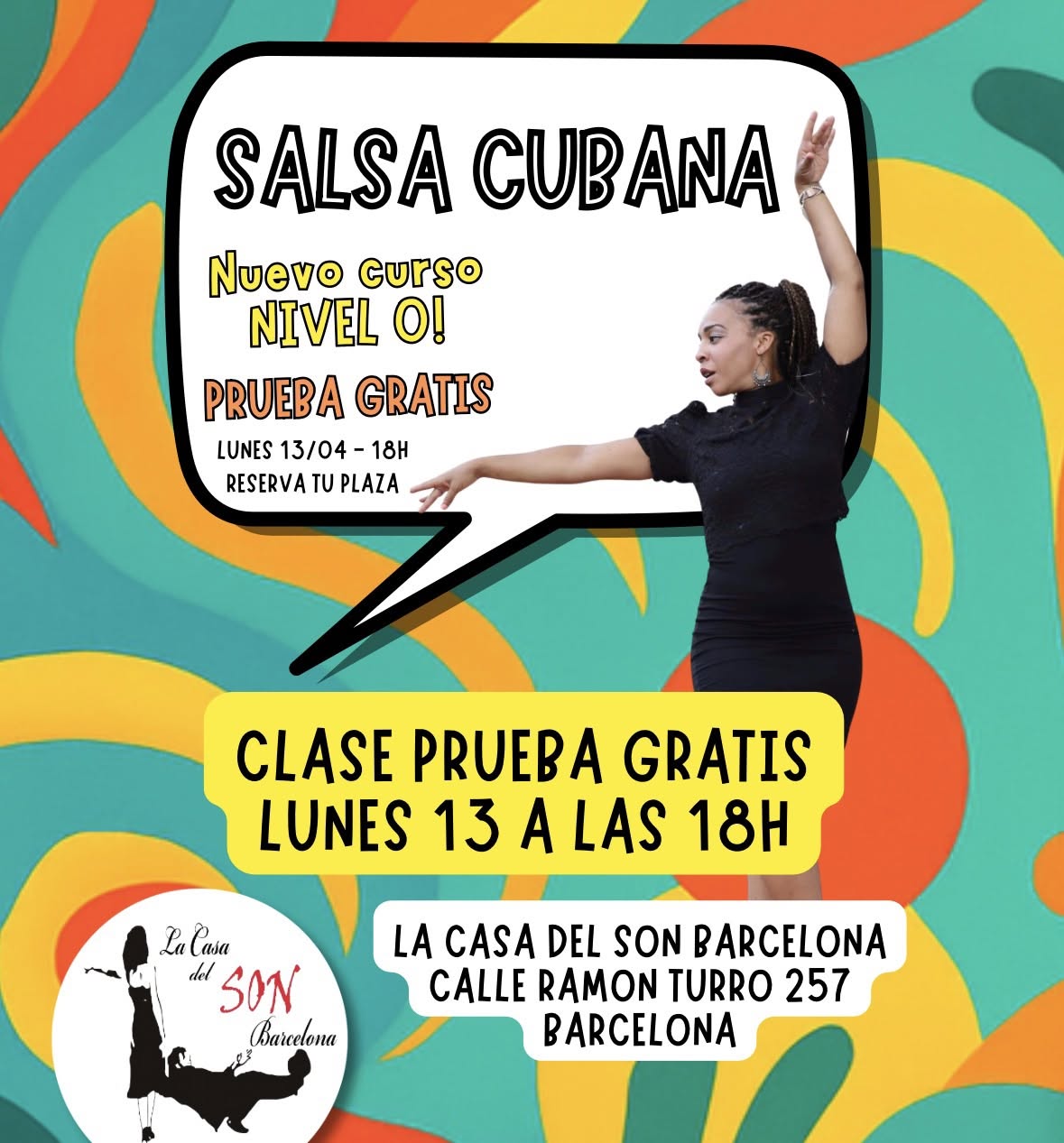 CLASE GRATIS · SALSA CUBANA DESDE 0 (INICIO TOTAL)