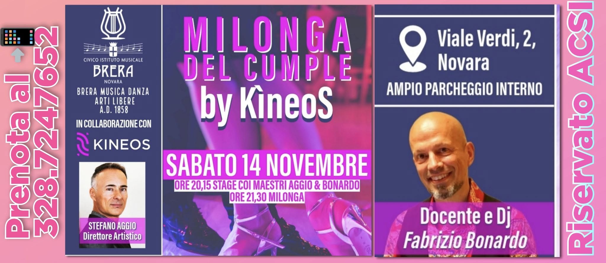 STAGE + MILONGA del Cumple al Brera (NOVARA) TDJ e M° F. Bonardo