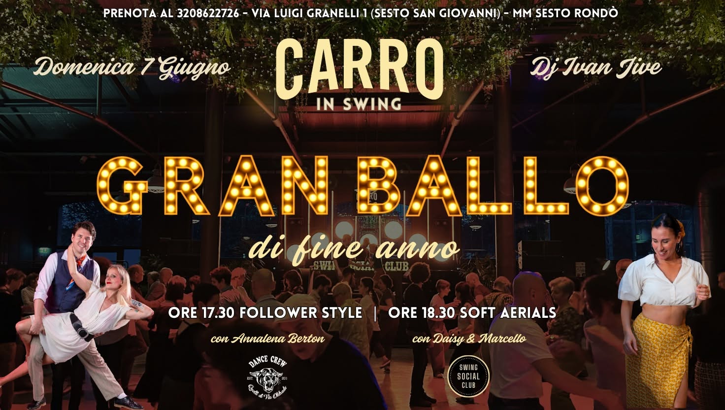 Gran Ballo di fine anno CARRO IN SWING 7.06