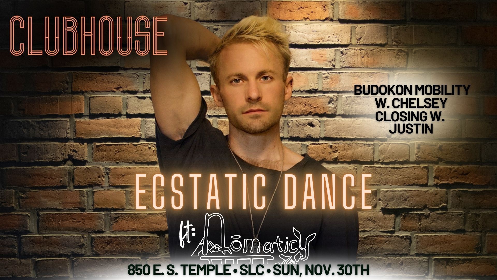 Ecstatic Dance ft. NOMATICY + BUDOKON MOBILITY + CLOSING SONGS