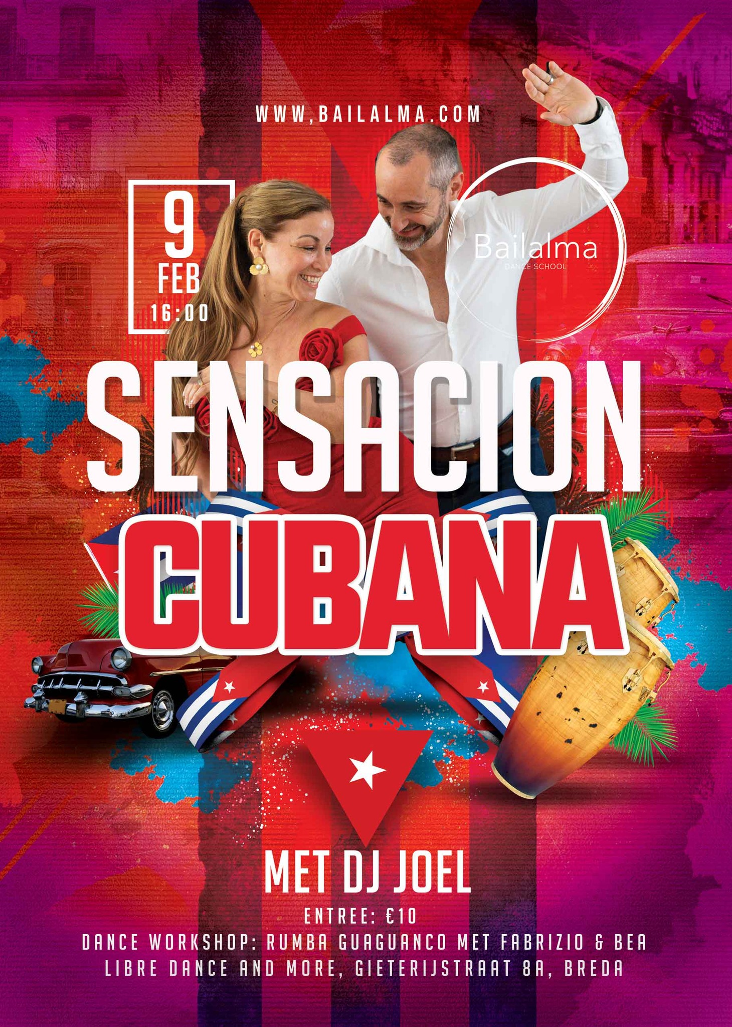 Sensación Cubana Cubaanse Salsa Matinee 9 Februari 2025