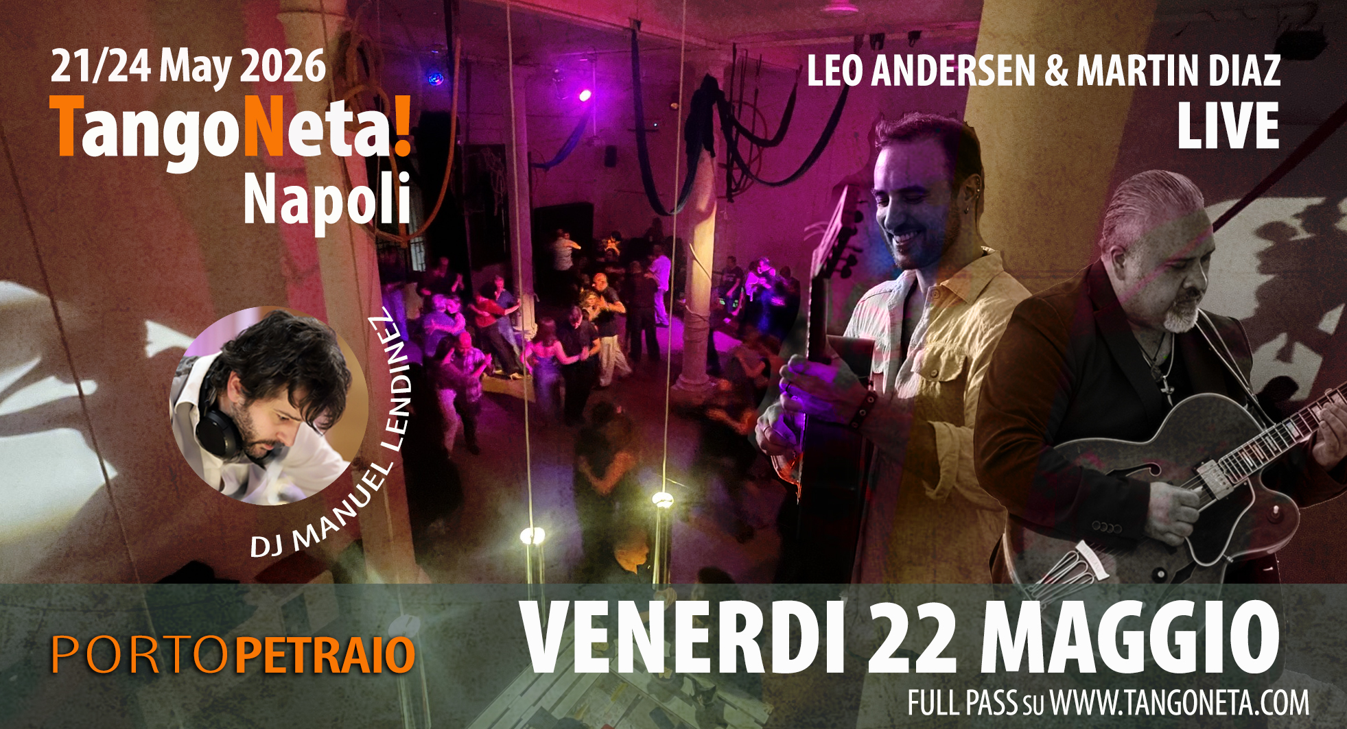 TangoNeta! Napoli 2026 I Pratica e Milonga del VENERDI con LIVE!