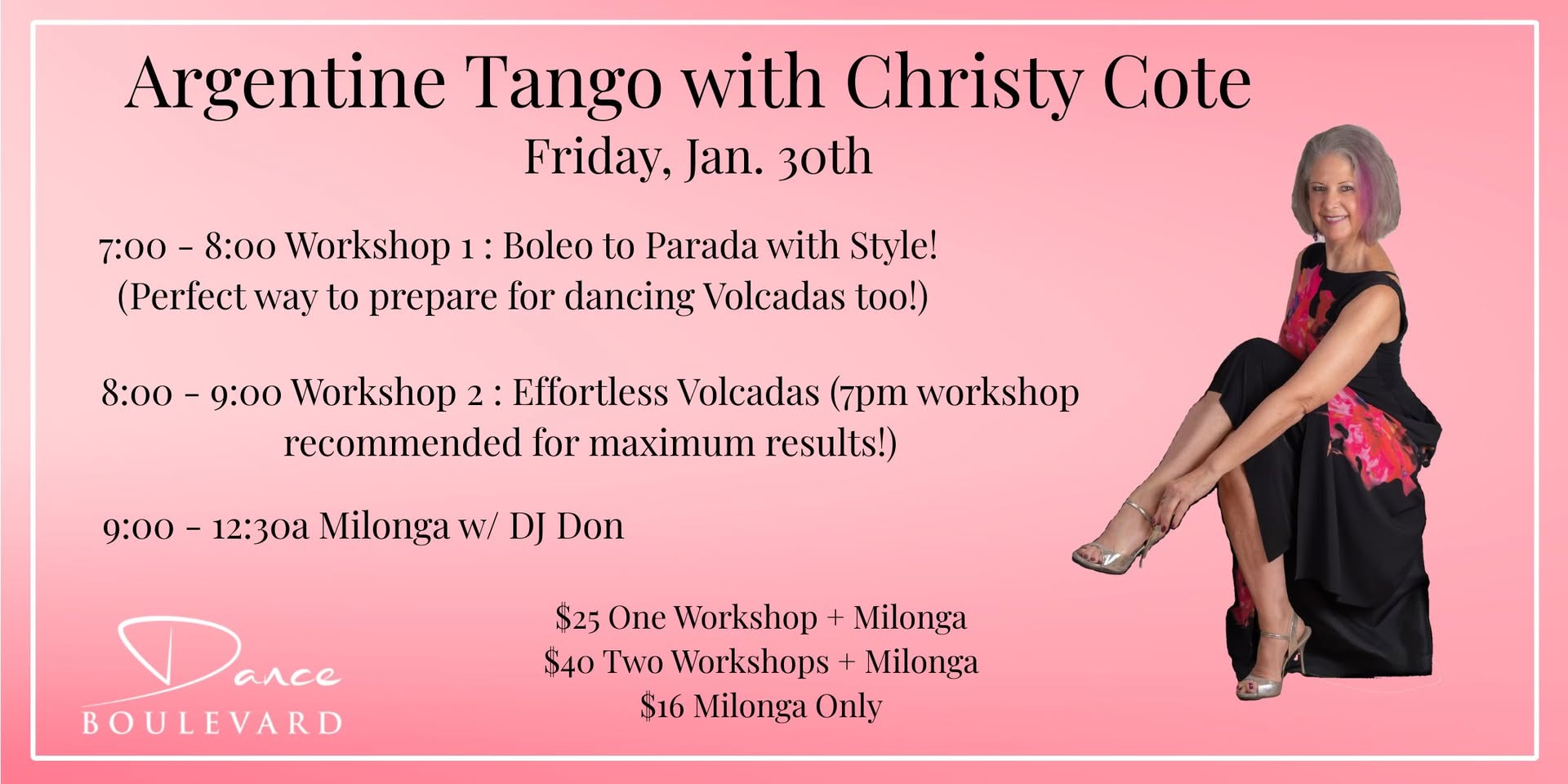 Argentine tango with Christy Cote