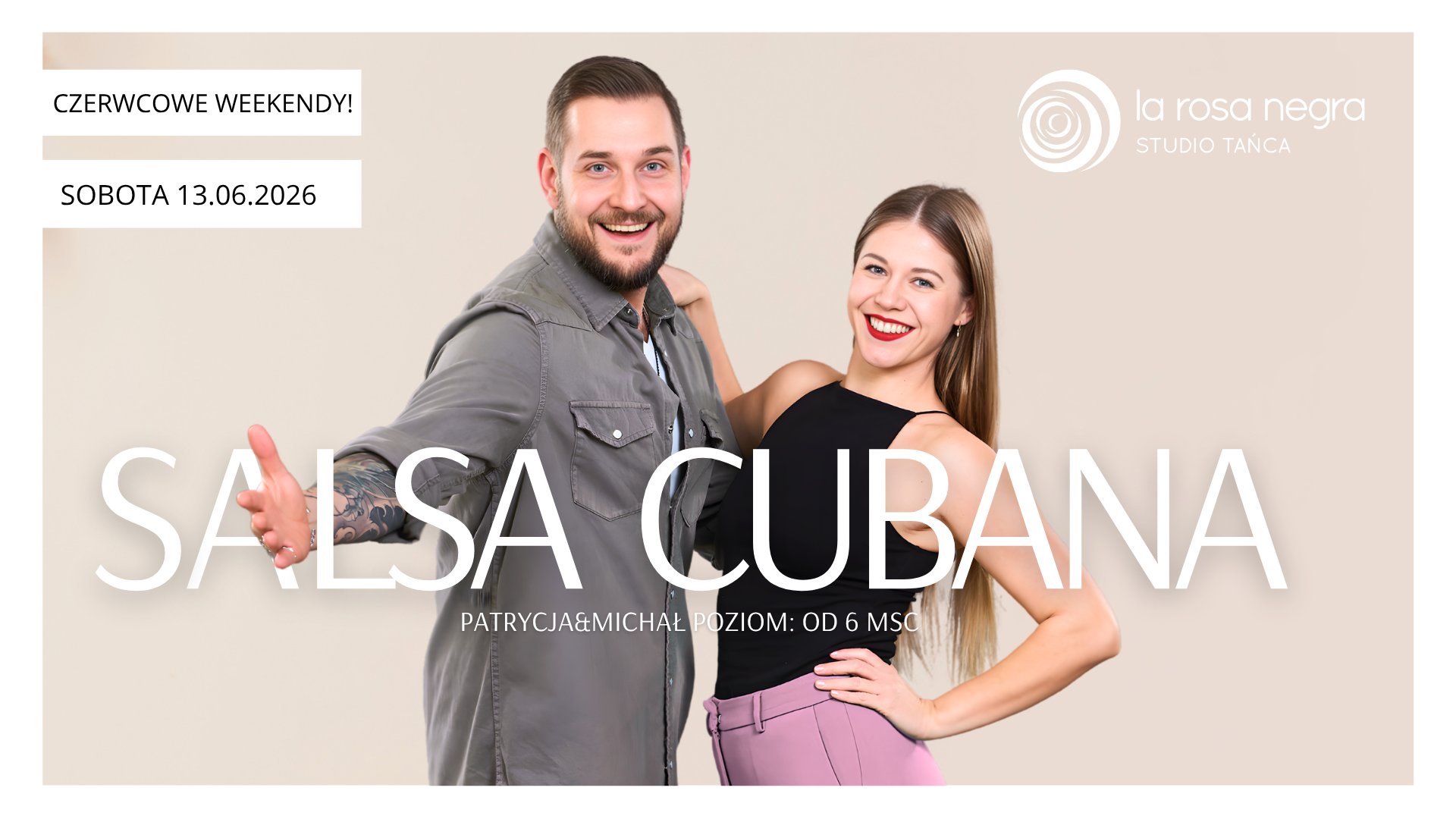 SALSA CUBANA: zajęcia weekendowe z Patrycją&Michałem!