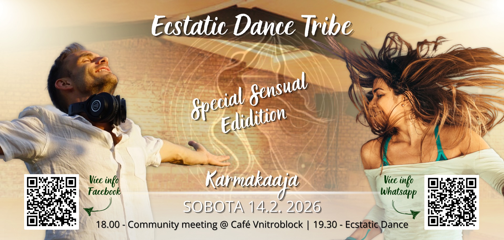 Special Sensual Ecstatic Dance @ Sector 14.2. 19.30 Vnitroblock Praha