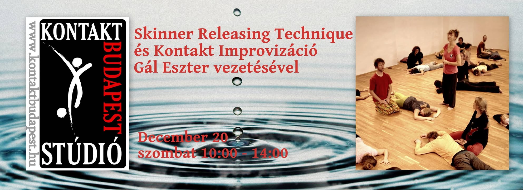 Kontakt Improvizáció és Skinner Releasing Technique Gál Eszter vezetésével
