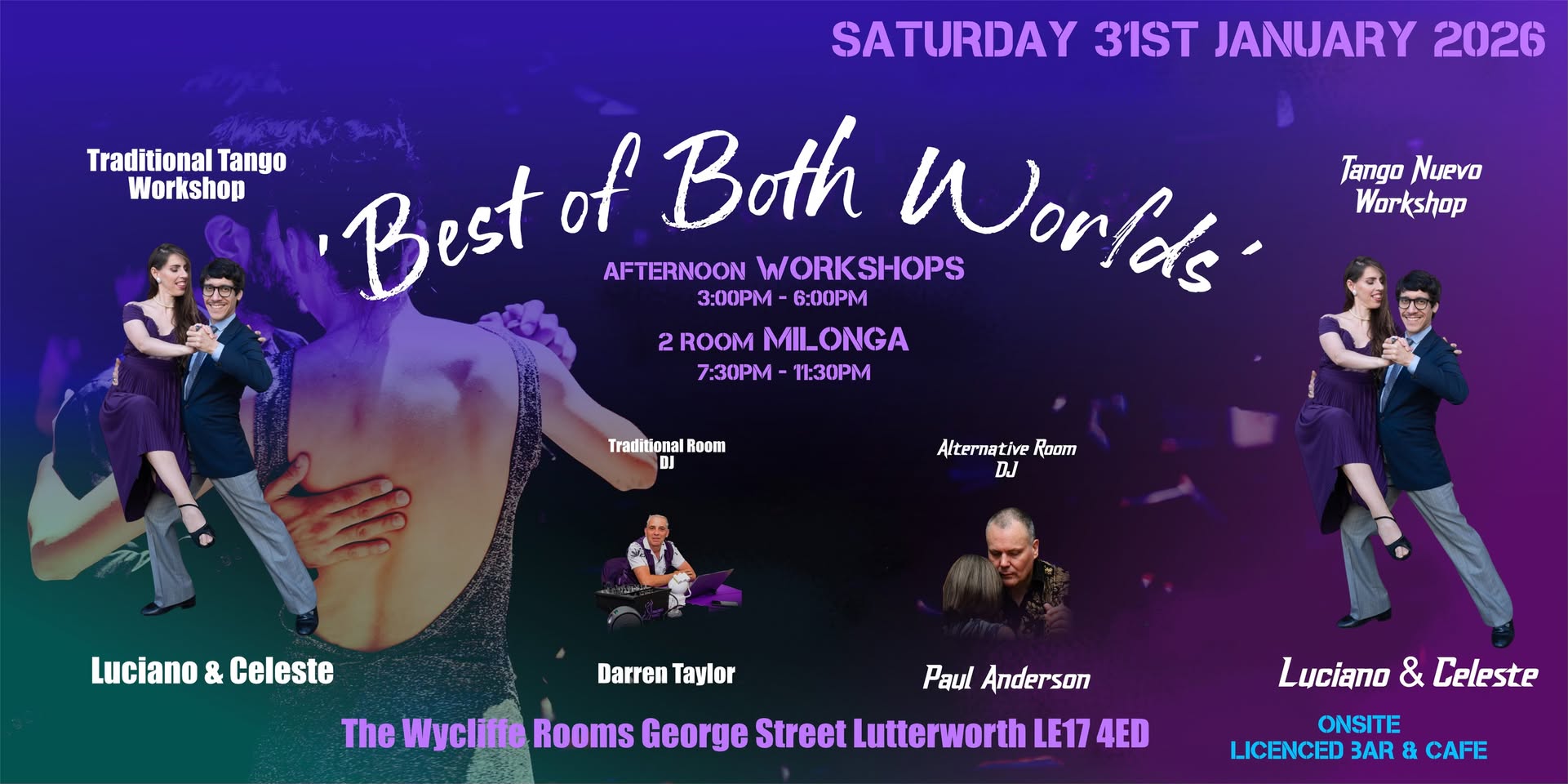 2 ROOM TANGO EVENT 'BEST of BOTH WORLDS' January 2026