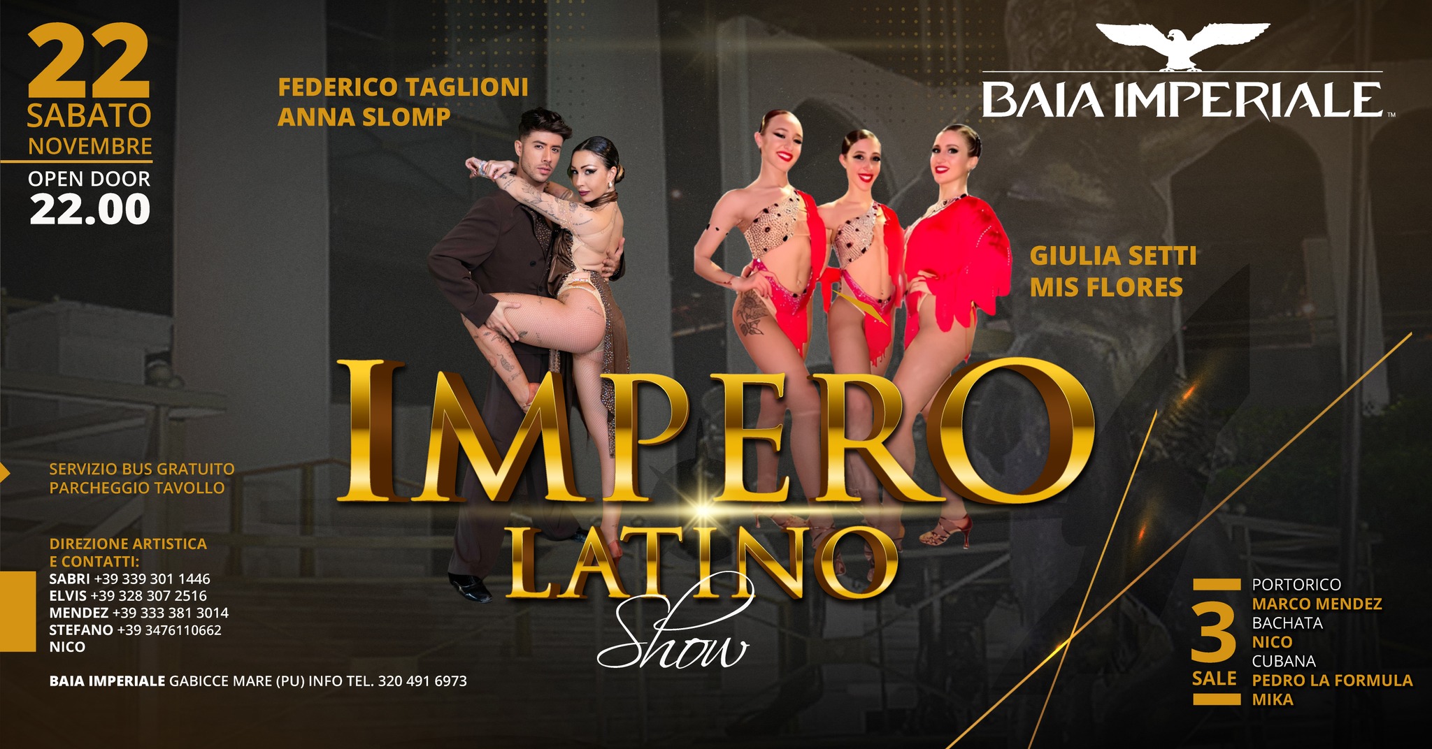 IMPERO LATINO _ BAIA IMPERIALE _ 22 NOV