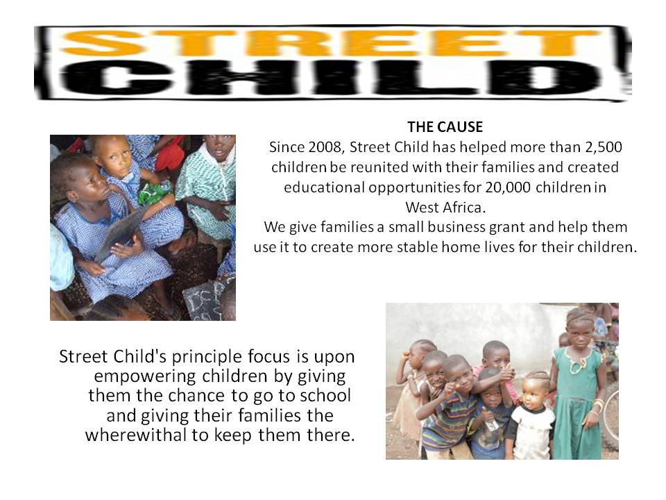 "Street Child" chartiy event