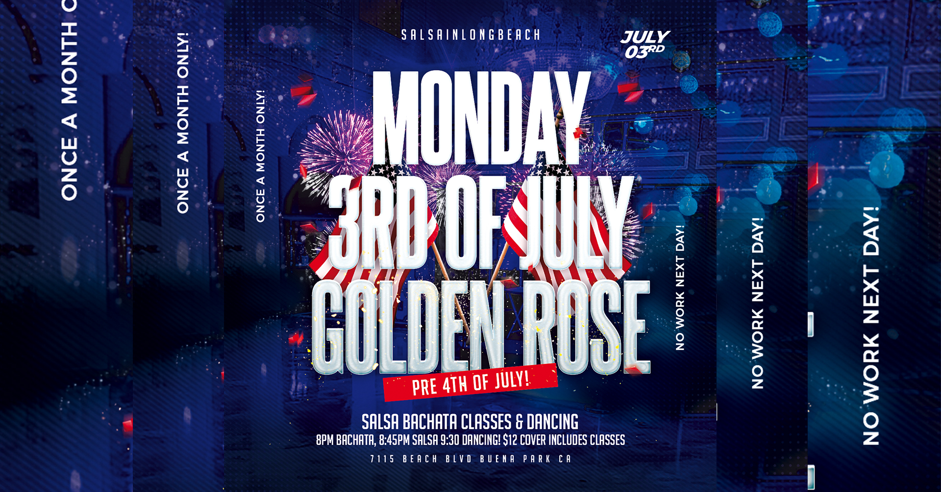 MONDAY 3RD OF JULY GOLDEN ROSE