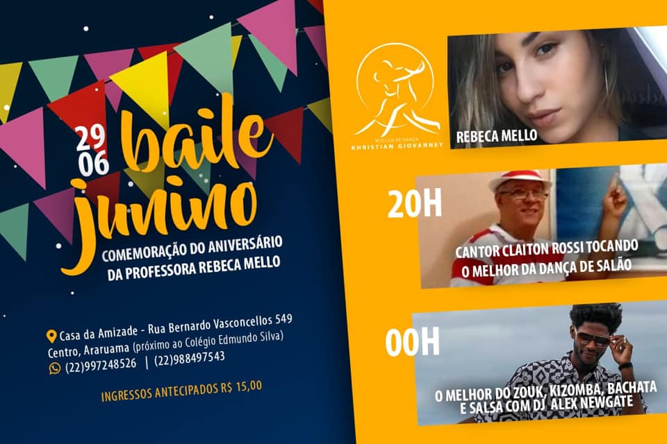 Baile Junino do núcleo KG! Aniversário da Profª: Rebeca Mello