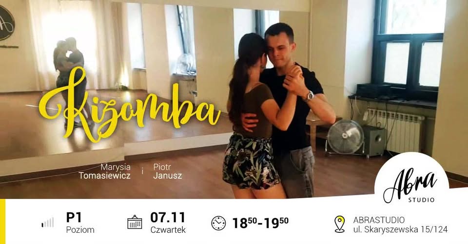 Kizomba dla początkujących czwartek 18:50-19:50 start 7.11