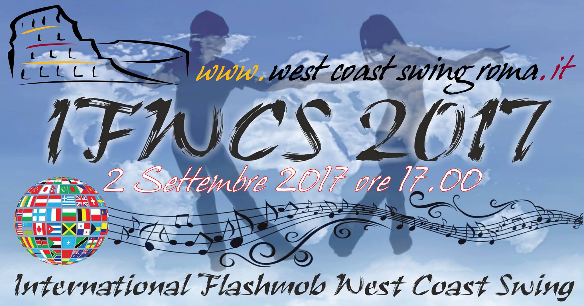 International Flashmob West Coast Swing at Roma - Italy
