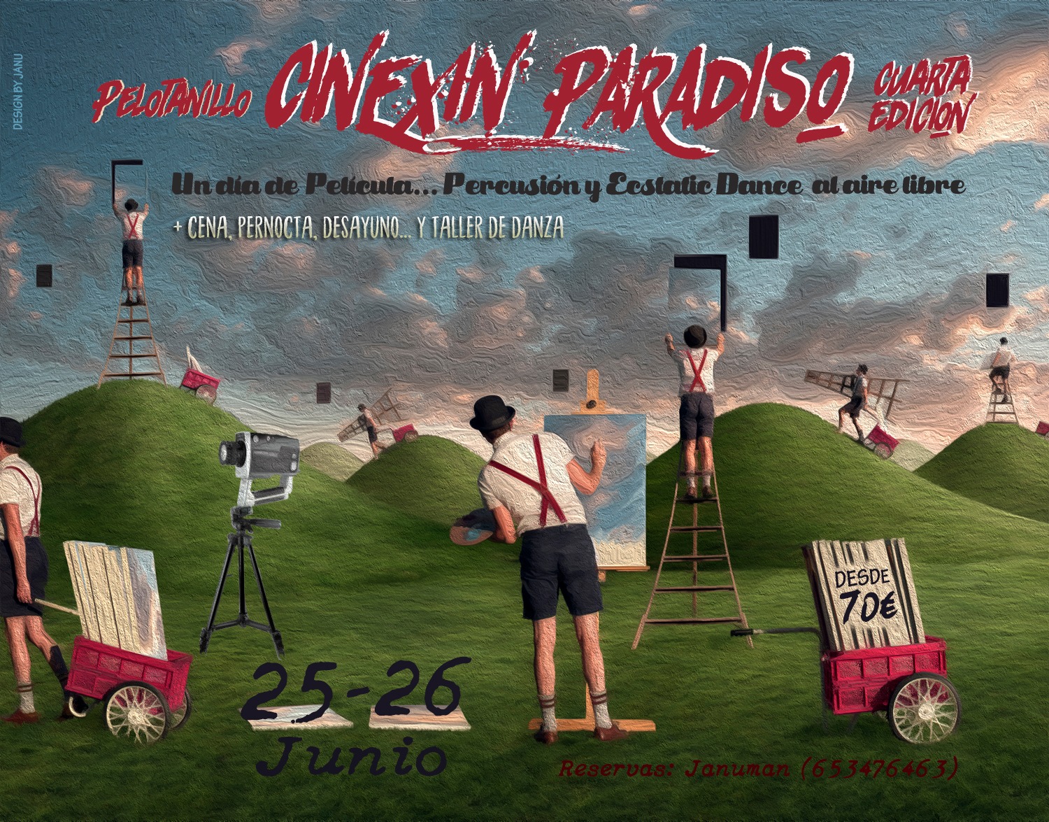 CINEXIN PARADISO IV edición. -Un día de película, Ecstatic, percusión y danza... al aire libre-.