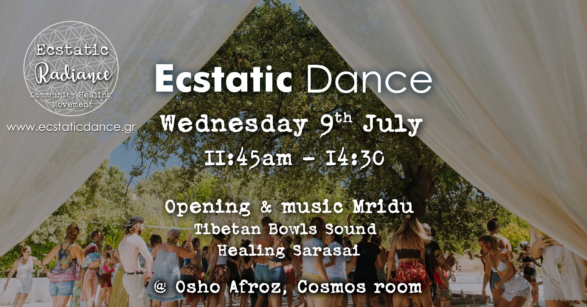 Ecstatic Dance & Sound Healing @ Afroz, Cosmos with Mridu & Sarasai