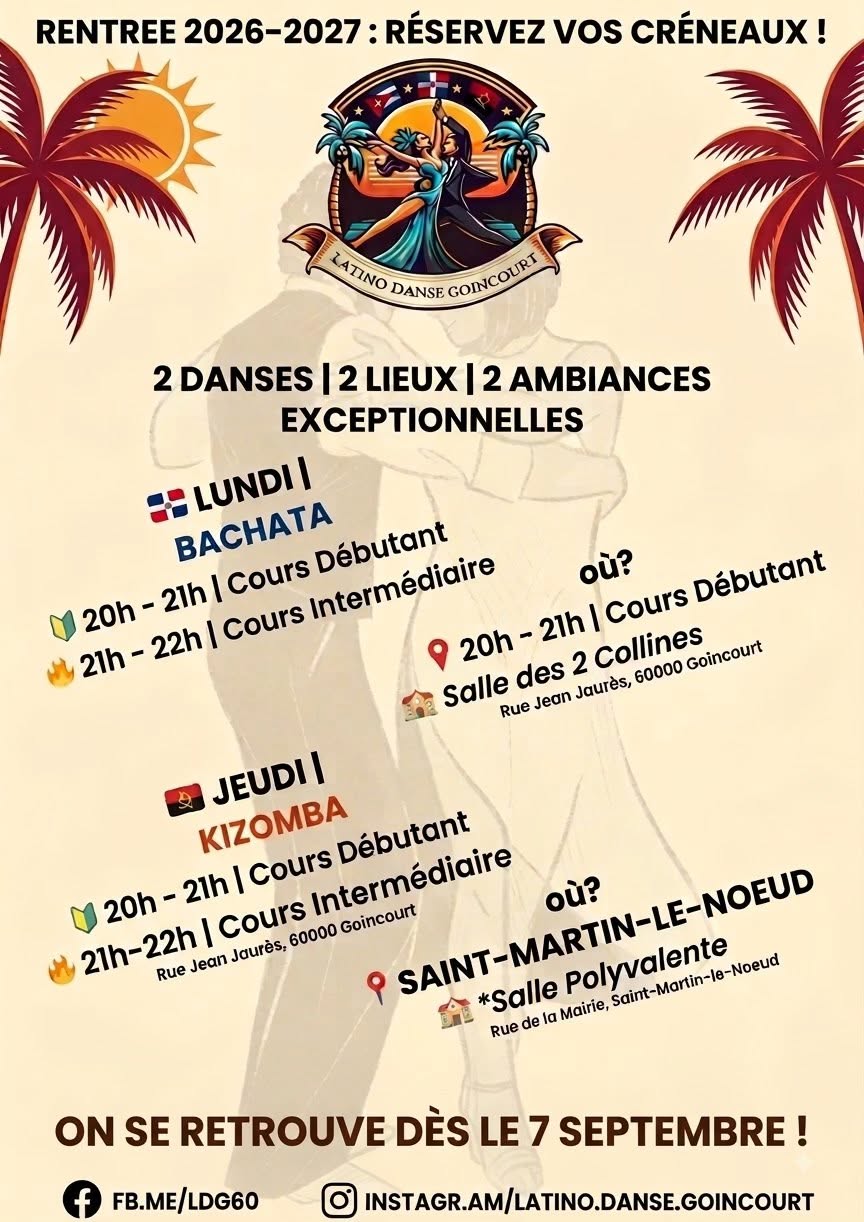 portes ouvertes à partir du 7 Septembre