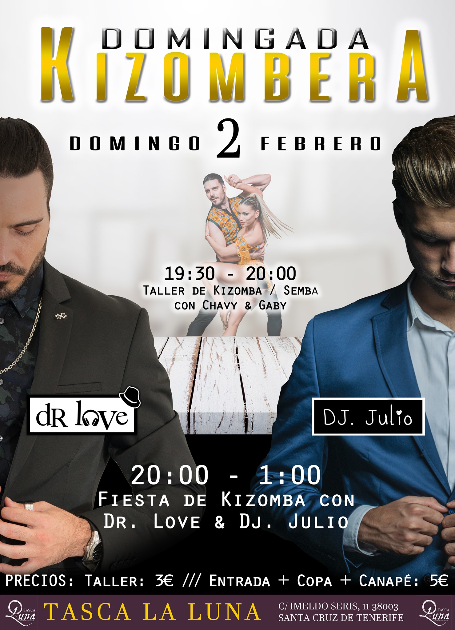 Domingada Kizombera - Domingo 2 de Febrero