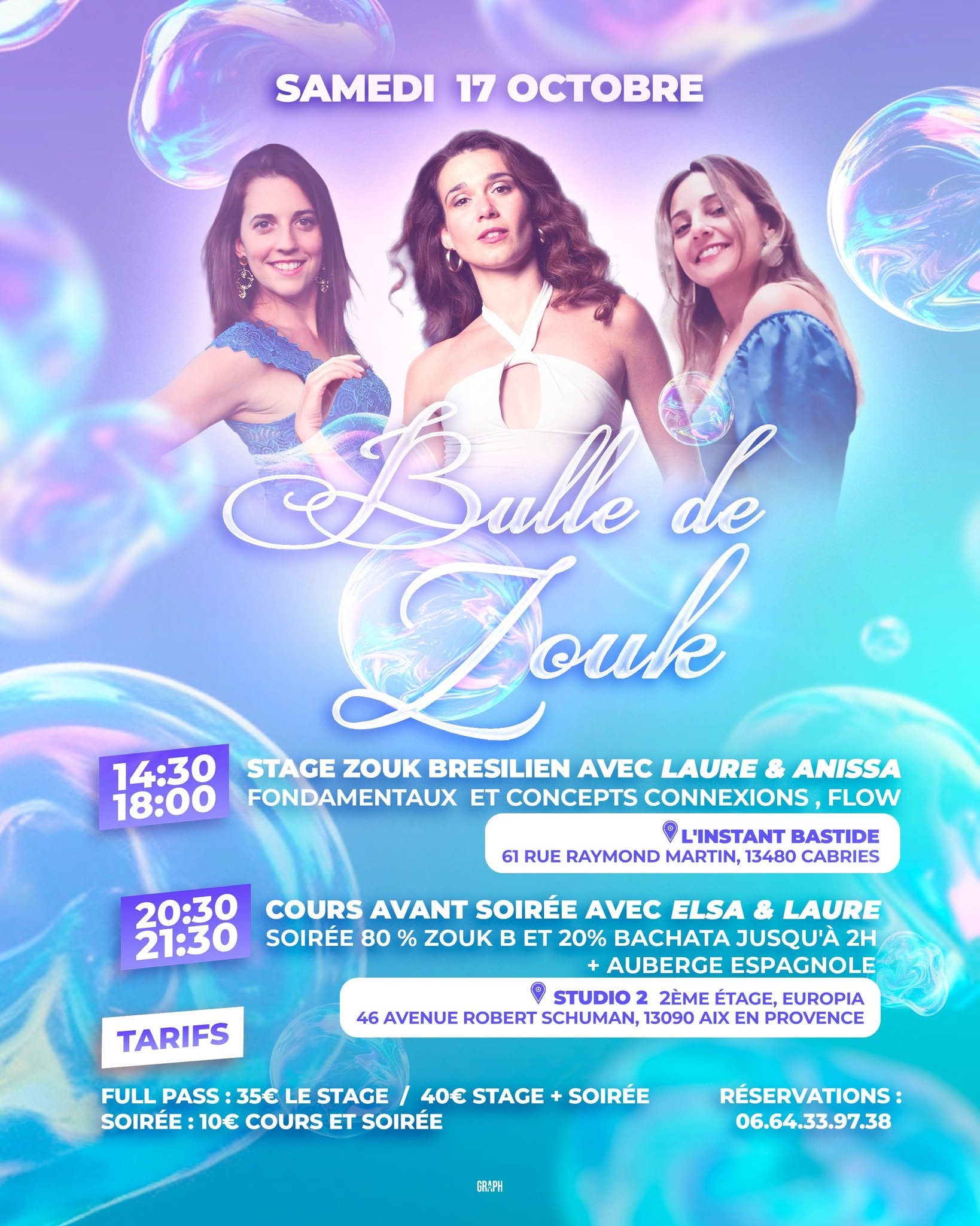 ✨️STAGE + SOIREE DE ZOUK BRÉSILIEN ( LEADERS et FOLLOWERS) ✨️
