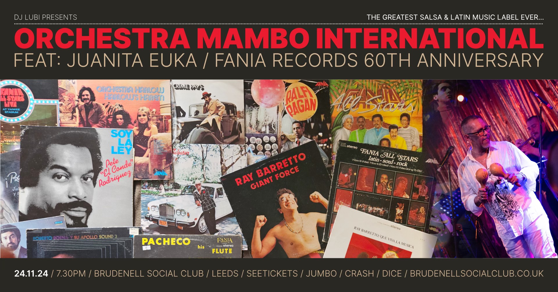 Fania Records 60th Anniversary Salsa Party with Orchestra Mambo International & DJ Lubi
