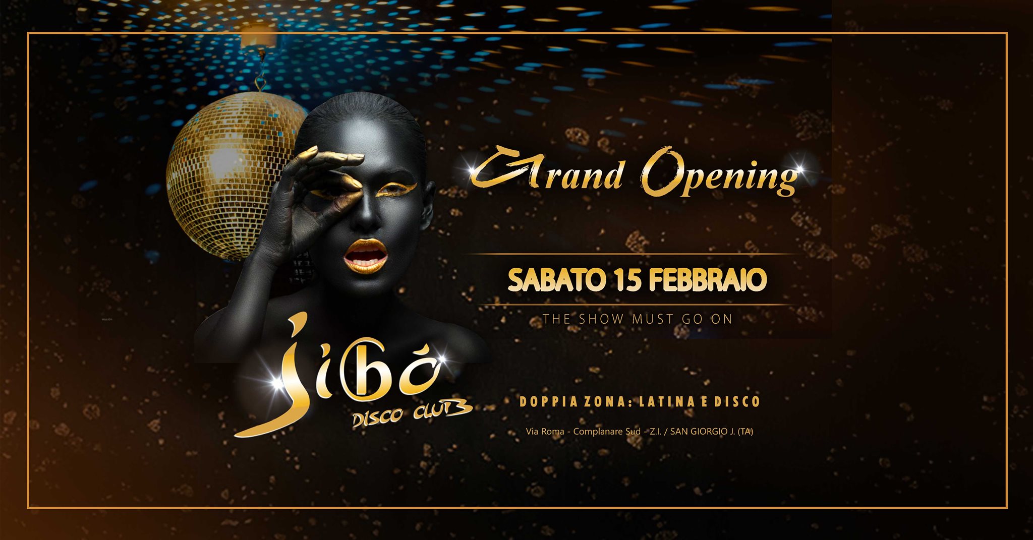 Inaugurazione JIBO Disco - Sabato 15 Febbraio San Giorgio J.