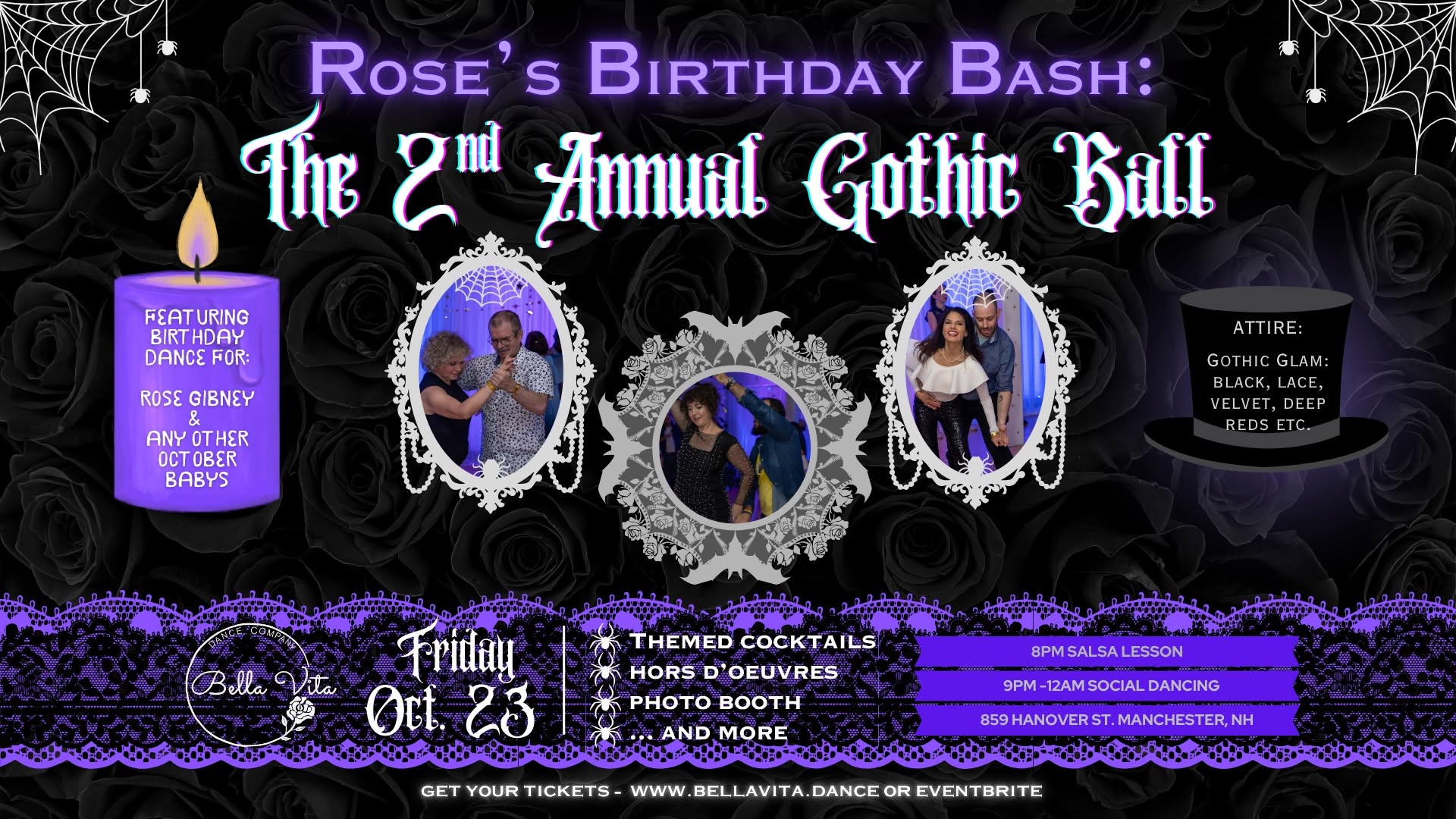 Rose's Birthday Bash: The 2nd Annual Gothic Ball Salsa Social
