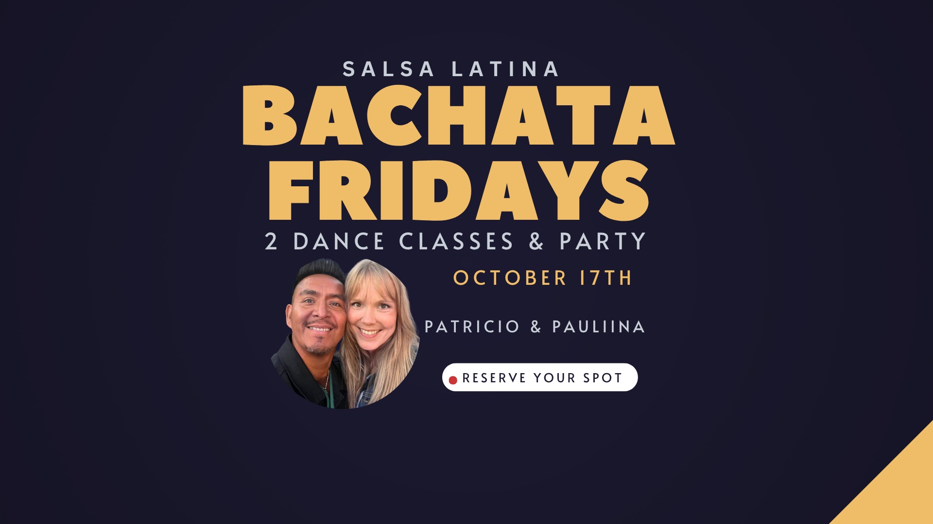 Friday Bachata Dance Party & Dance Classes
