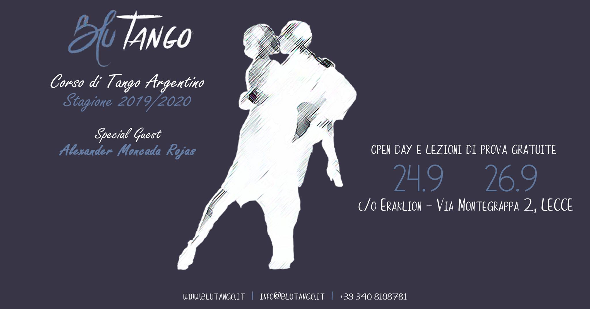 Stagione Blutango 2019 20 Lezioni di prova: 24.9-26.9 a Lecce