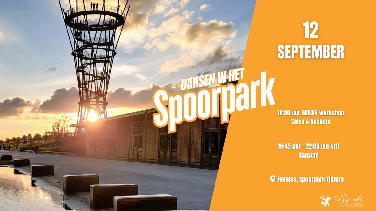 Dansen in het Spoorpark (Tilburg) Gratis workshop Salsa&Bachata