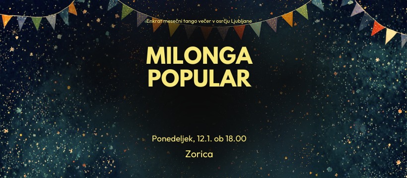 ✨Milonga Popular✨ z DJ Dolores in klasom presenečenja