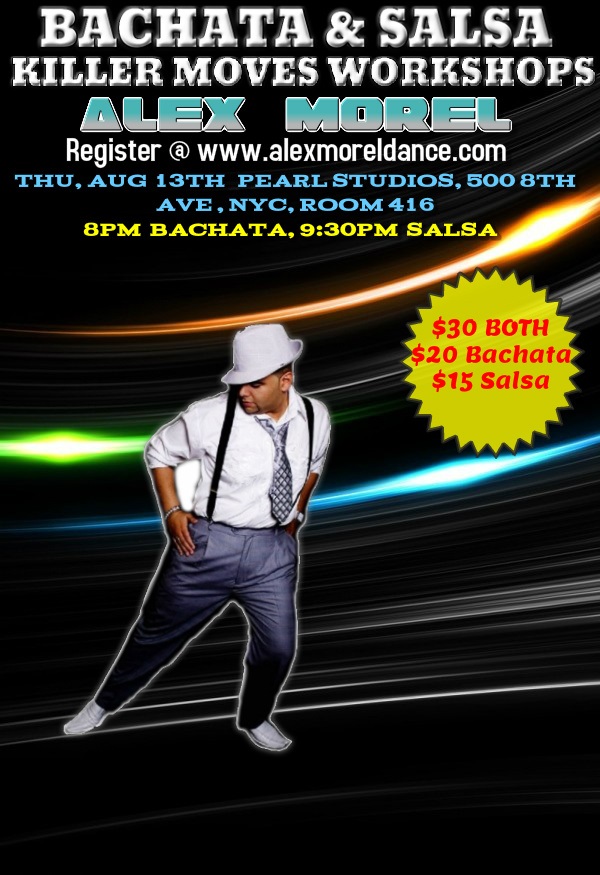 AUG NYC BACHATA & SALSA KILLER MOVES WORKSHOP