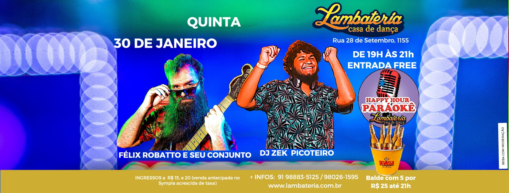 Lambateria 168 - Félix Robatto, DJ Zek Picoteiro e Paráokê