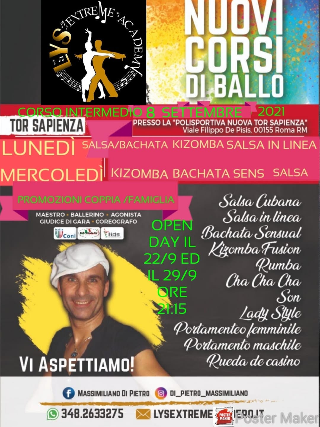 OPEN DAY LEZIONI DIMOSTRATIVE GRATUITE