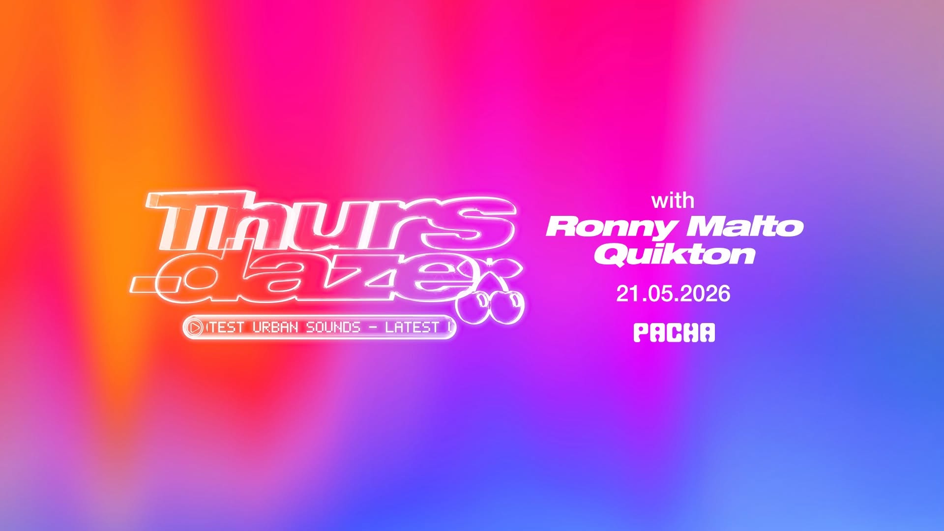 Jeden Donnerstag - Pacha & 089 Bar