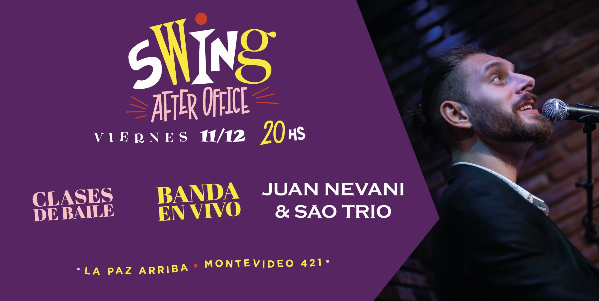 Vuelve la música en vivo a Swing After Office!