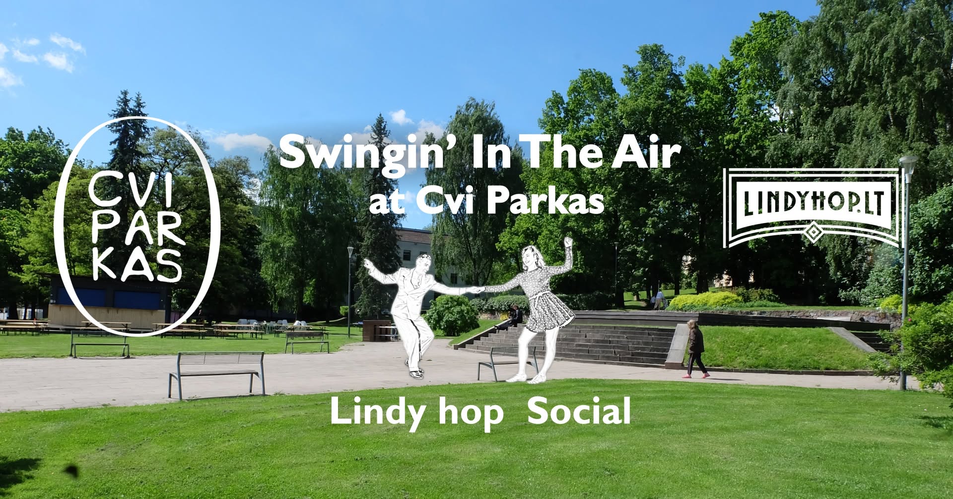 Swingin’ In The Air at Cvi Parkas Lindy hop Social