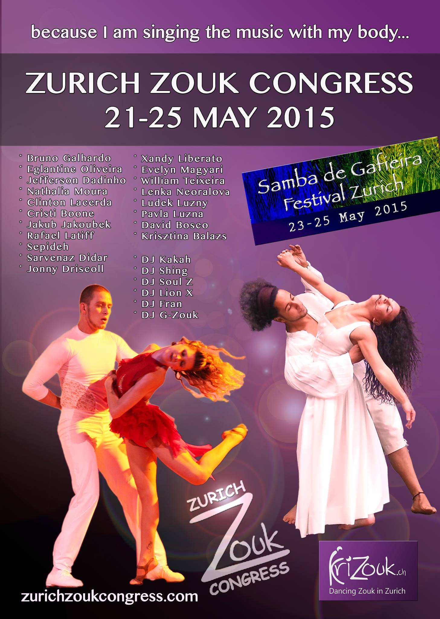 ZURICH ZOUK CONGRESS 21-25 May 2015!!