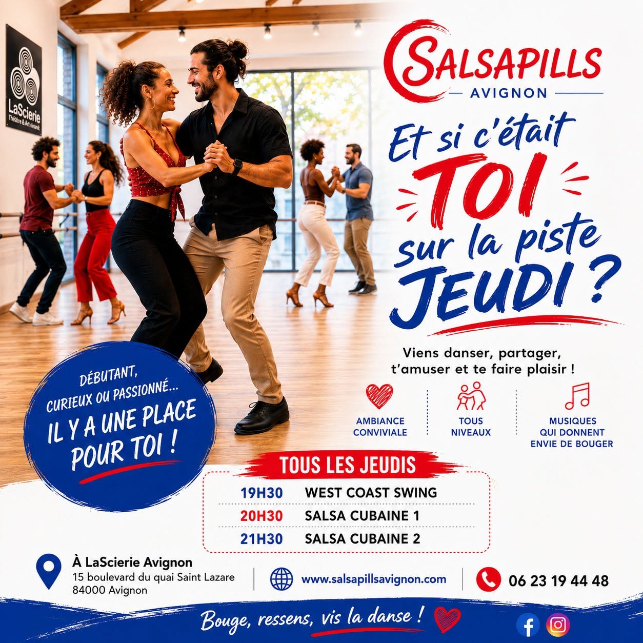 cours d'essais SALSA & WEST COAST SWING à Avignon