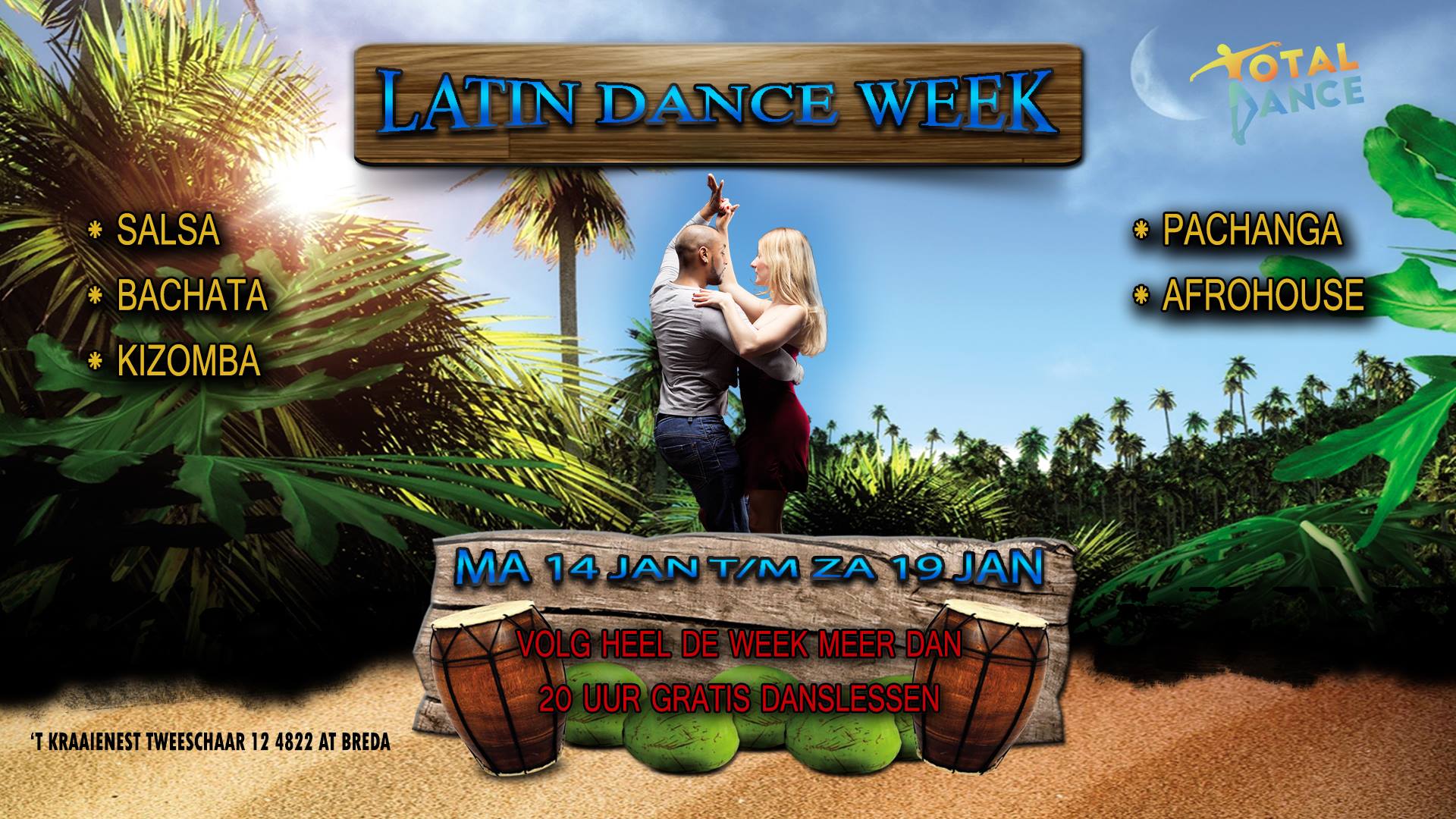 Latin Dance Week, Gratis Proeflessen Salsa,Bachata,Kizomba Breda