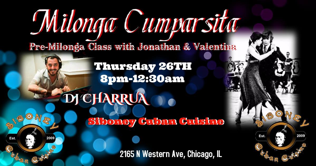 Milonga Cumparsita with Jonathan & Valentina ,Dj Charrua