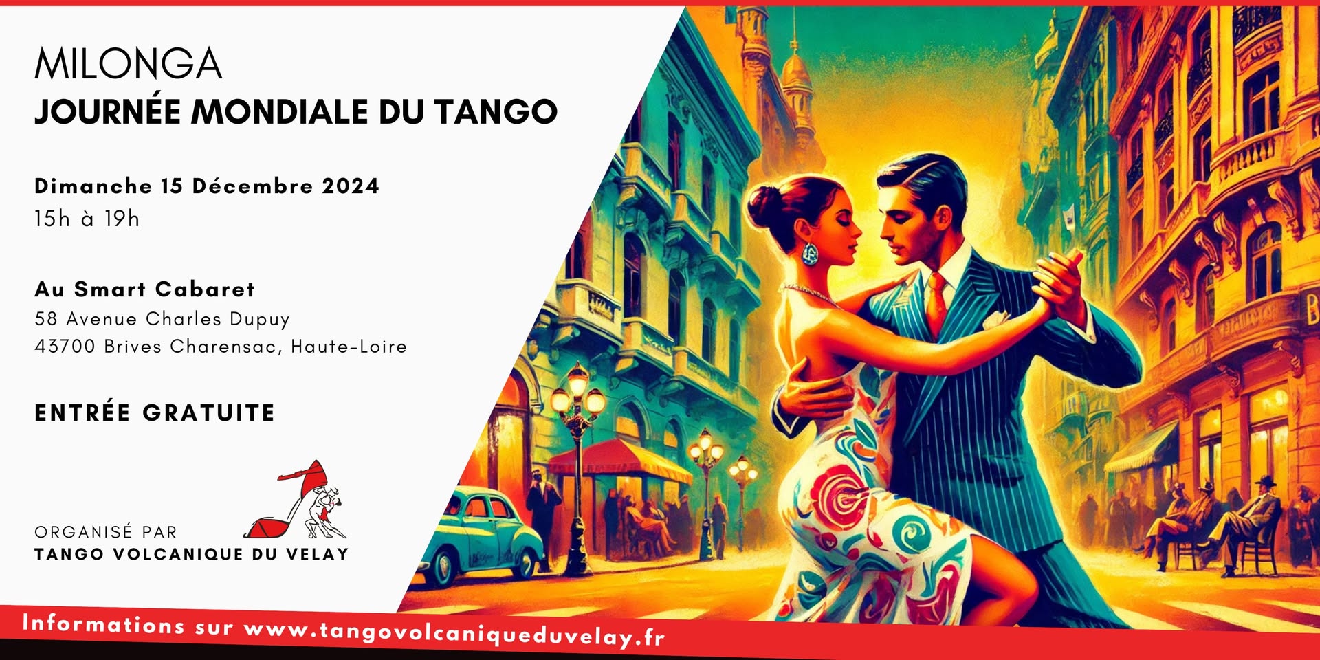 Milonga pour la journée mondiale du Tango